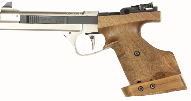 PISTOL, fabrikat Feinwerkbau, modell AW93, kaliber .22LR, tillv.nr 18024674, se-nr SE2714138.