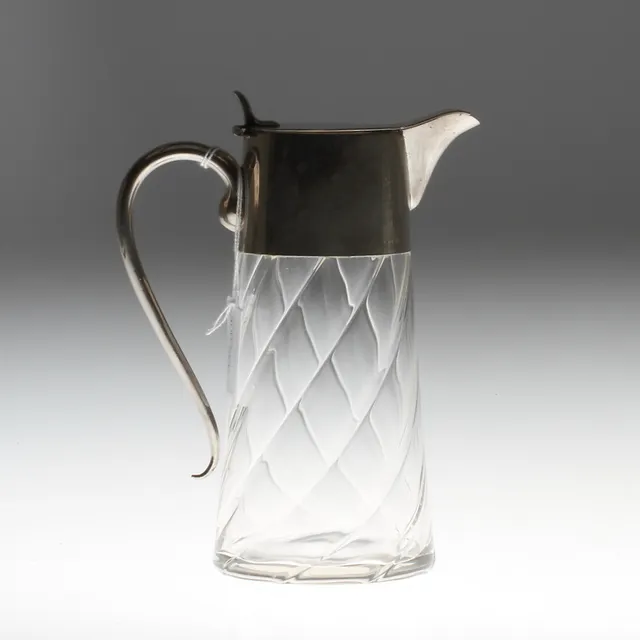 KANNA, glas och nysilver, 1900-talets början.