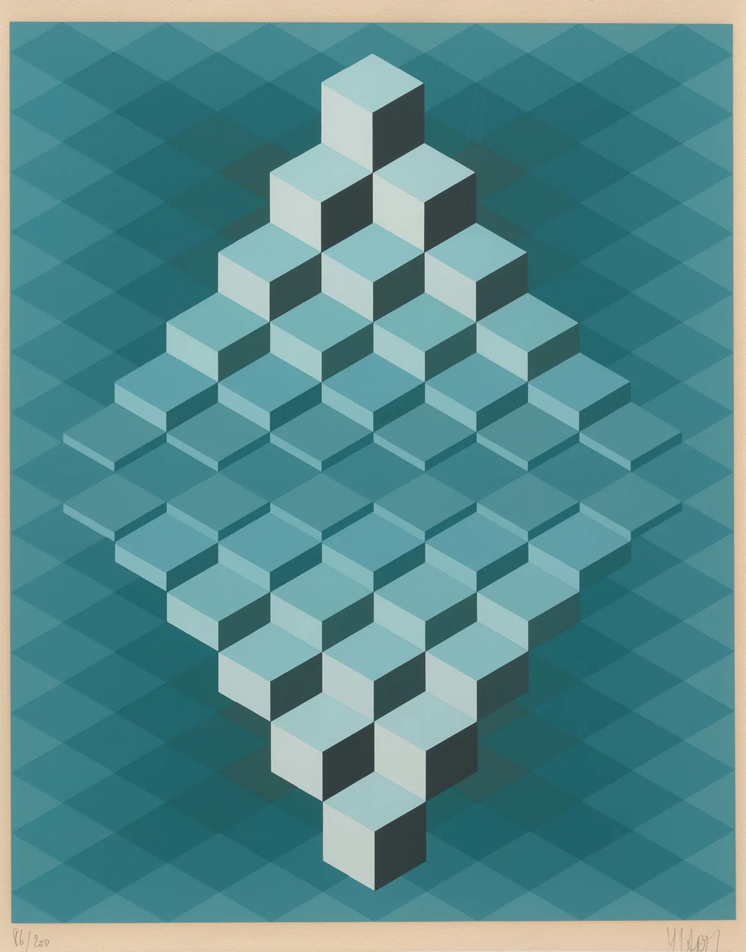Yvaral, Jean-Pierre — Geometrisk komposisjon — Kunst/Grafikk — Blomqvist