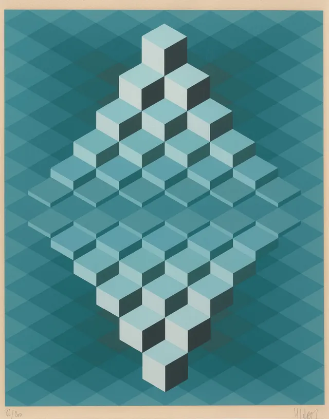 Yvaral, Jean-Pierre — Geometrisk komposisjon