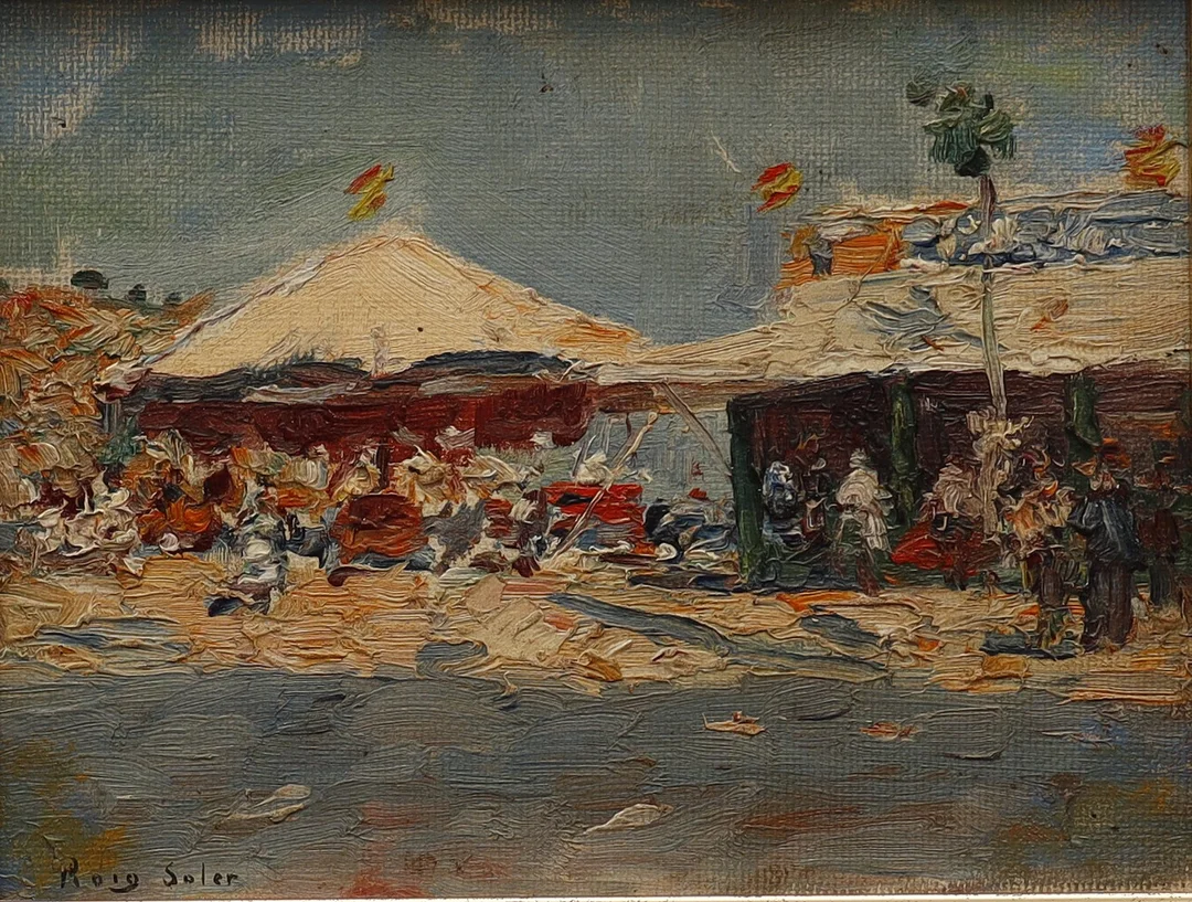 JOAN ROIG SOLER (1852–1909). Playa, probablemente Sitges. — Paintings — Barcelona Auctions