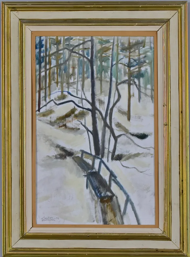 ANDERS HELLSTEN. Olja på duk.