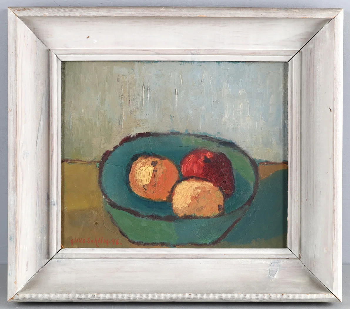 GILLIS SAHLIN (1901-1984). "Stilleben nr 1", olja på pannå. — Paintings — Stockholms Auktionsverk Helsingborg