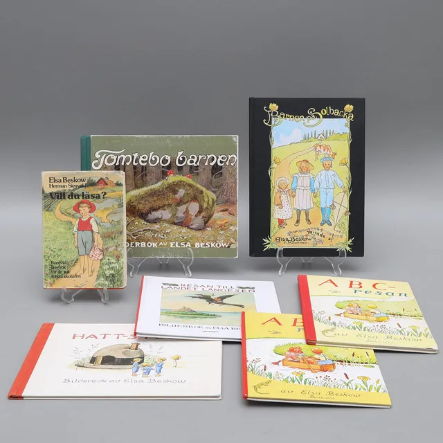 ELSA BESKOW. Samling böcker, 7 st.