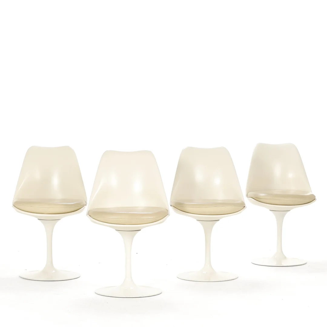 Eero Saarinen for Knoll: Set of four 'Tulip' chairs (4) — Furniture/Chairs — Lauritz