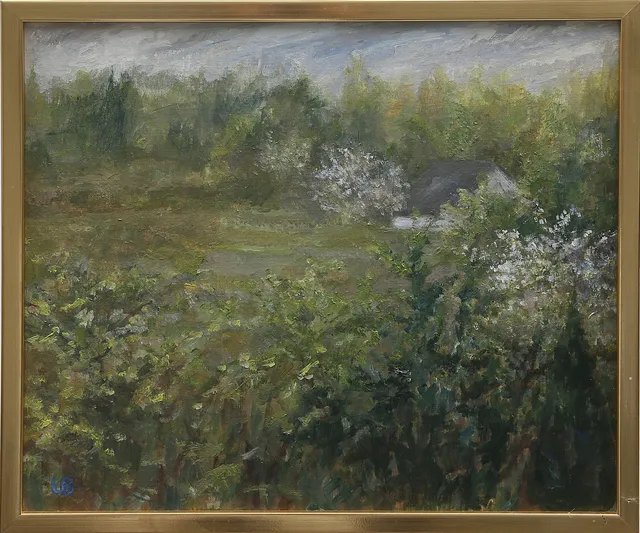 ULLA BERTHELS. OLJA på pannå, signerad, 1900-tal.