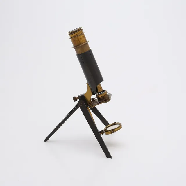 RESEMIKROSKOP, S.K. "SEA-SIDE MICROSCOPE", MURRAY & HEATH, LONDON, 1800-TALETS ANDRA HÄLFT.