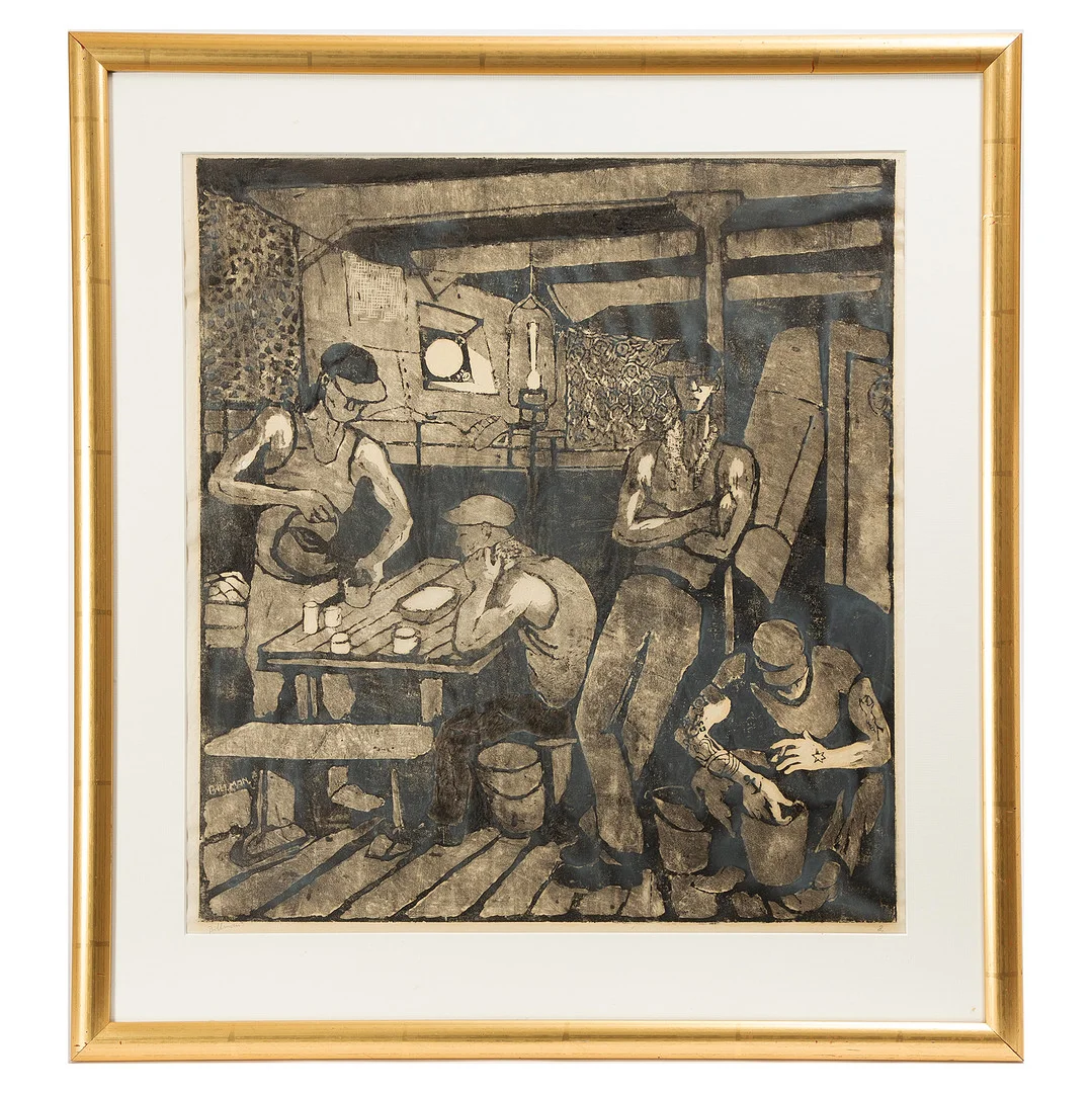 TORSTEN BILLMAN. Träsnitt, signerad och numrerad 8. — Engravings & Prints — Stockholms Auktionsverk Göteborg