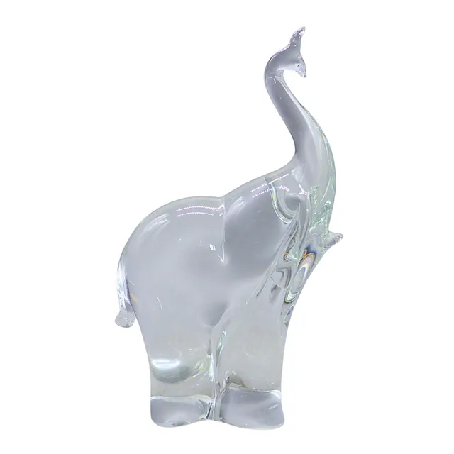 GLAS ELEFANT SKULPTUR.
