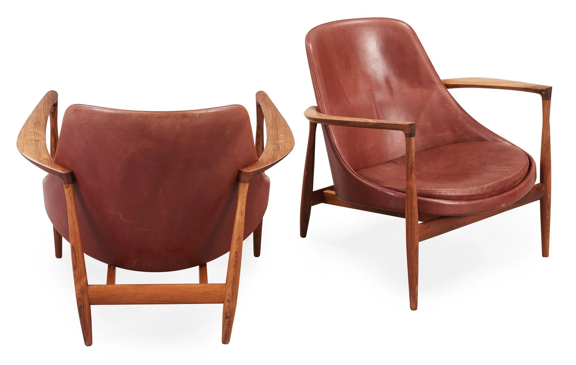 IB KOFOD LARSEN, fåtöljer, ett par "Elisabeth", Christensen & Larsen, Danmark 1950-60-tal. — Bukowskis