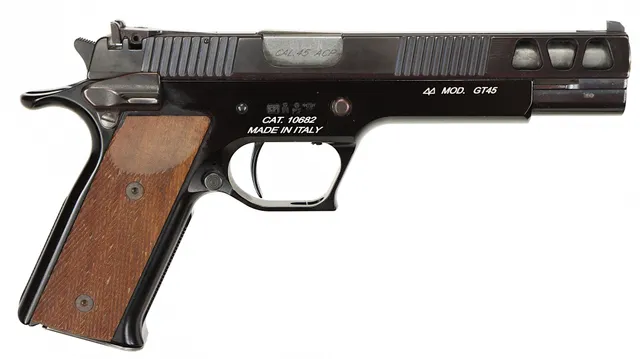 PISTOL, fabrikat Pardini, modell GT45, kaliber .45 ACP, tillv.nr H01201.