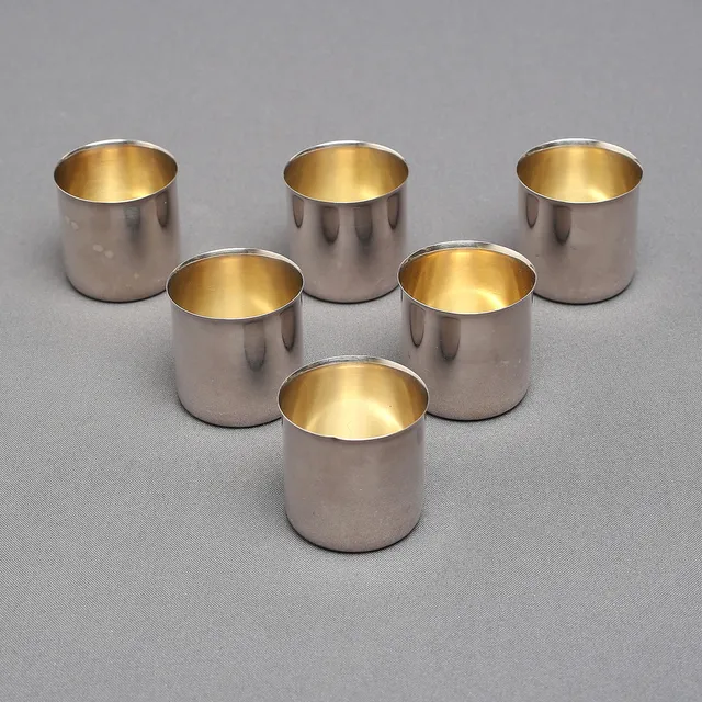 SUPKOPPAR, 6 st, silver, GAB, Stockholm, 1952.