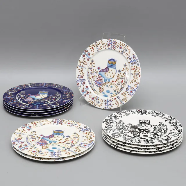 KLAUS HAAPANIEMI. tallrikar, 11 st, "Taika" porslin, Iittala, 2000-tal.