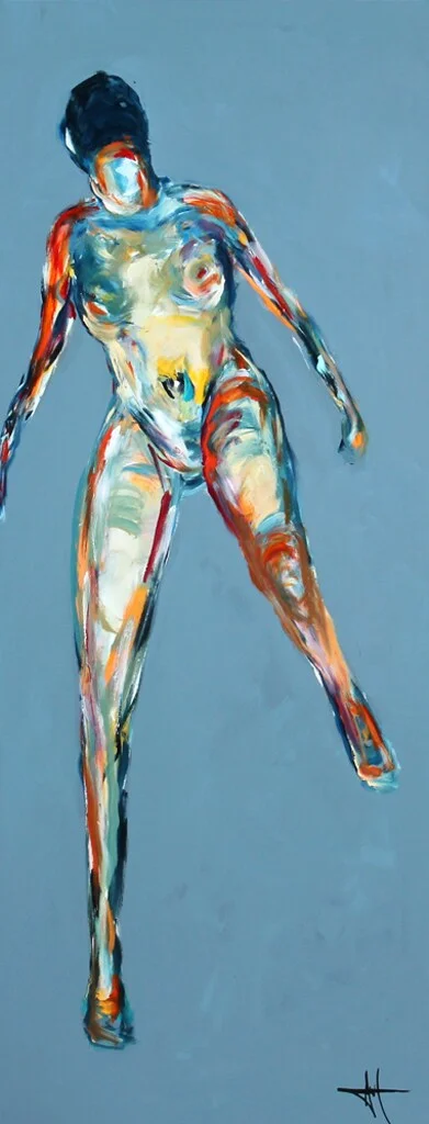 Henrik Busk Andersen. Komposition med kvinde — Paintings and sculptures/Modern pictorial arts — Lauritz