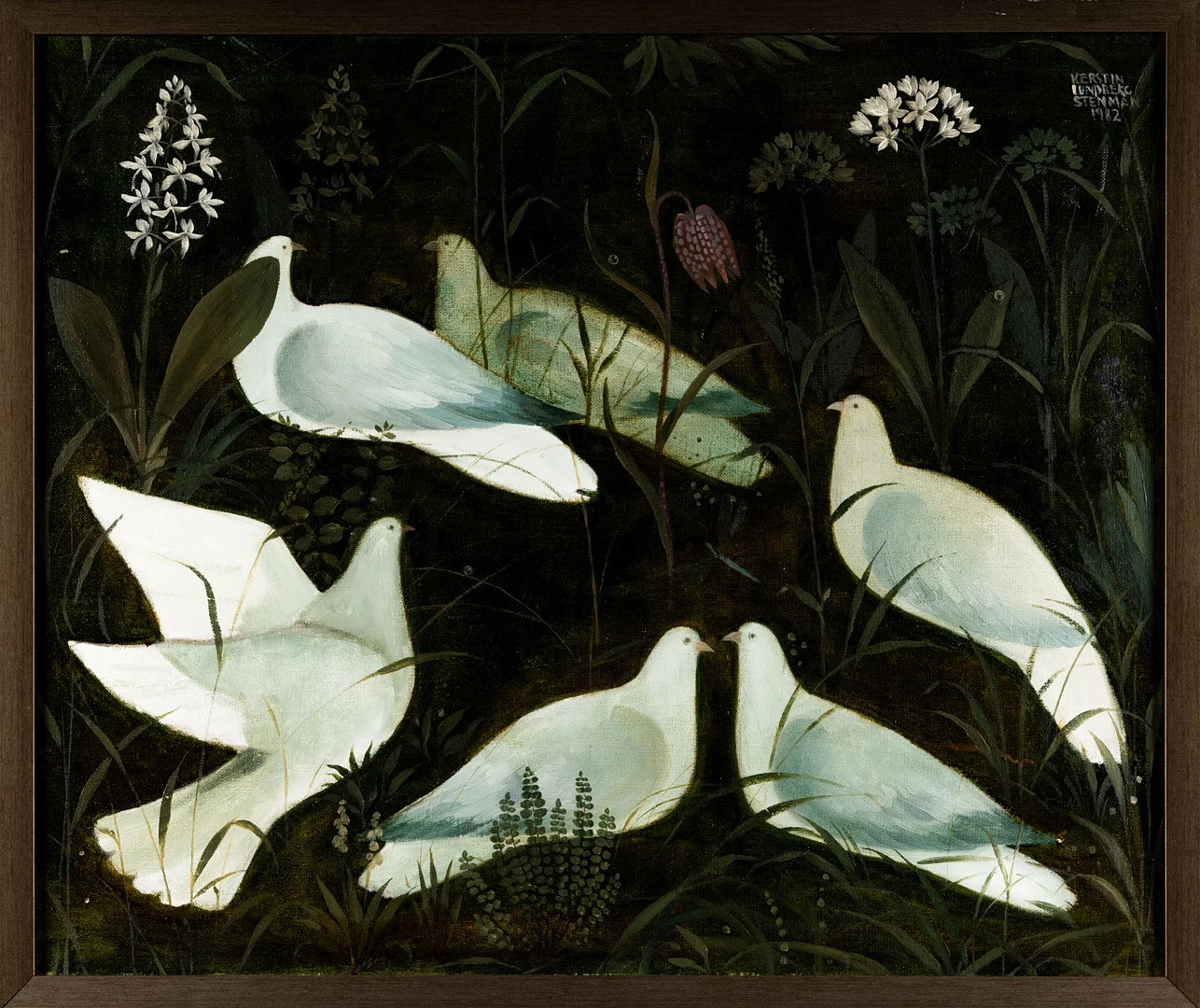 KERSTIN LUNDBERG STENMAN. Olja på duk, Signerad, 1982. — Paintings — Norrlands Auktionsverk
