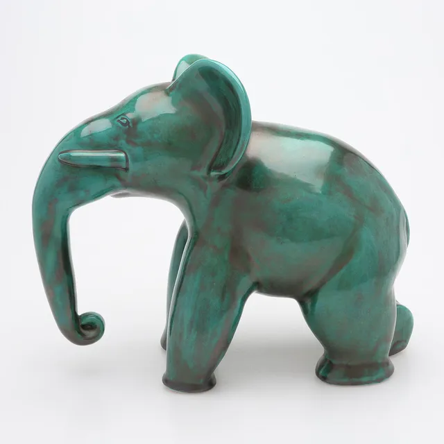 ALLAN EBELING. FIGUR I FORM AV ELEFANT, UPSALA-EKEBY, 1930/40-TAL.