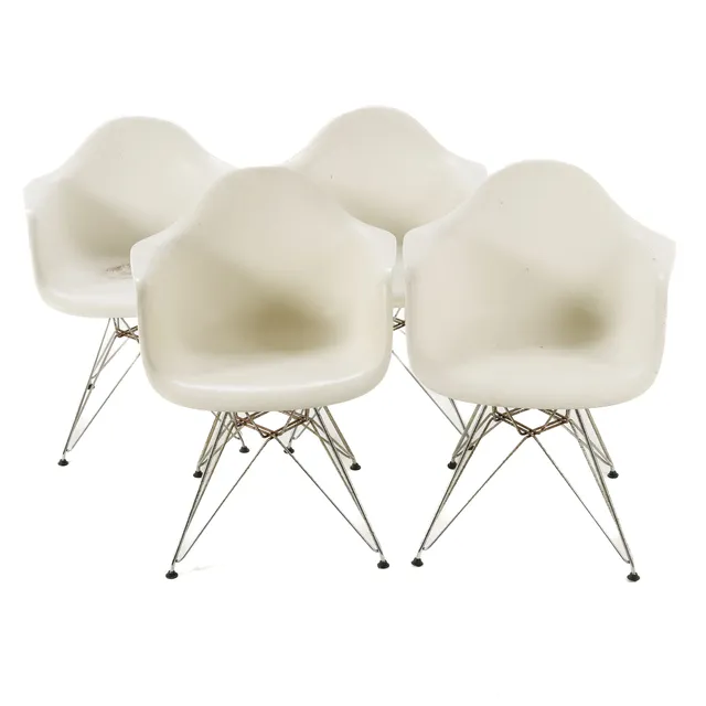 Charles Eames. Set of four armchairs (4)