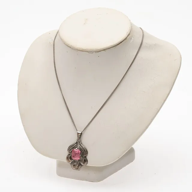 PER EMILSON, Silver, Collier, 1940-talet, Laholm. Vikt: 10,34 gram.