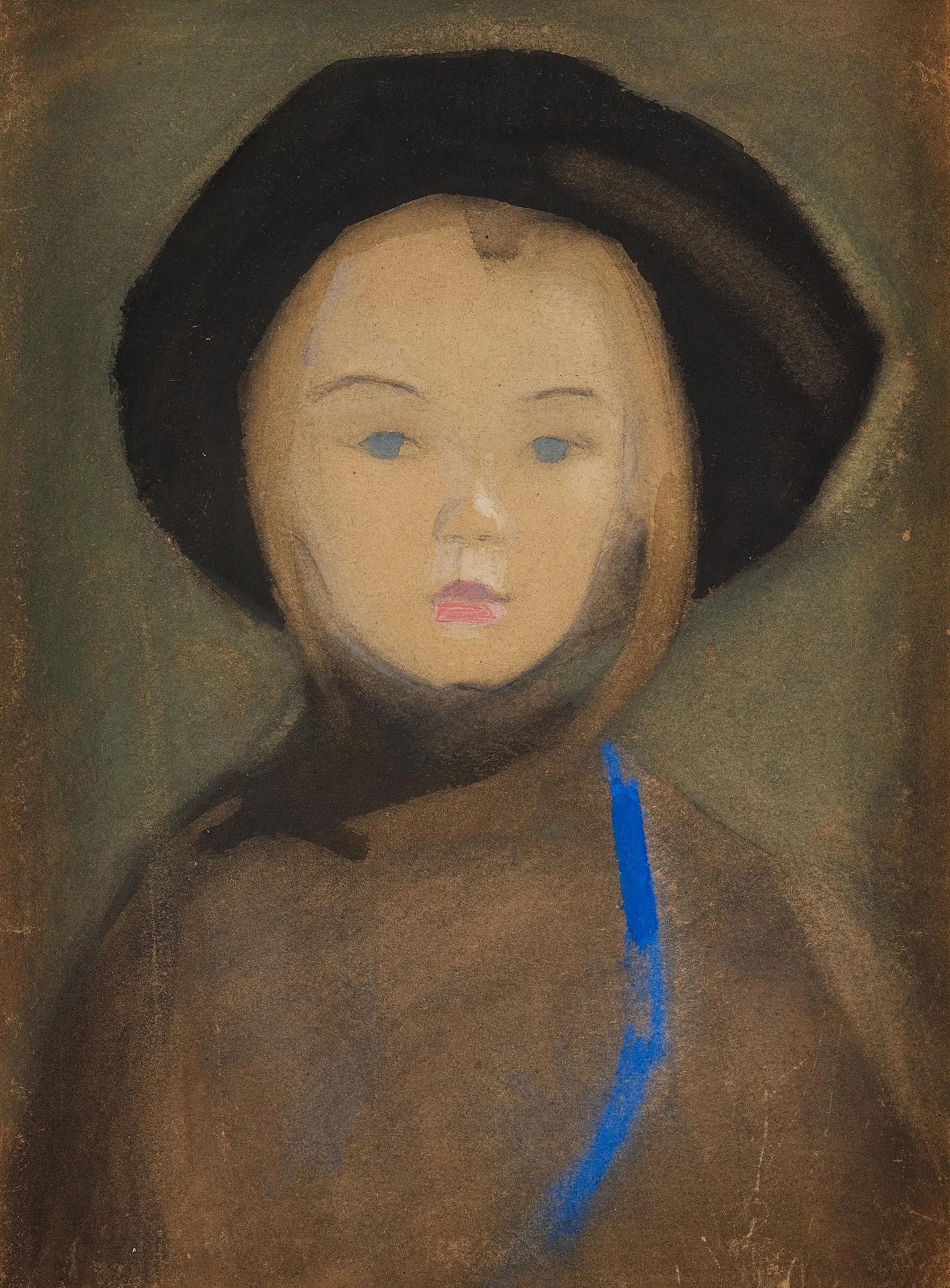 Helene Schjerfbeck, "Flicka med blått band". — Bukowskis