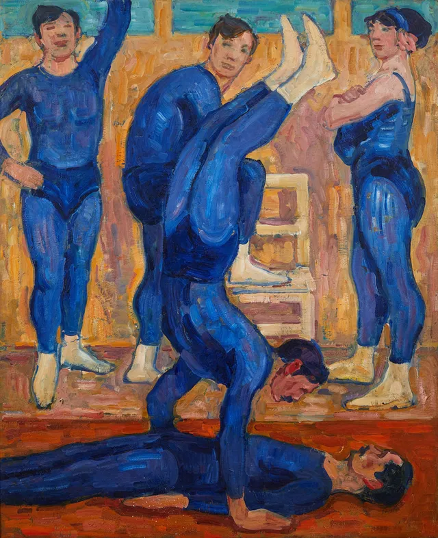 GÖSTA VON HENNIGS (1866-1941). "Akrobater".