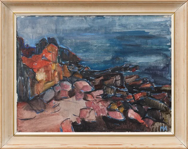 MAJ ARNELL. "Hovs hallar", olja på duk, monogramsignerad, signerad och daterad -51 a tergo.