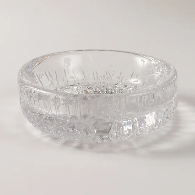 GÖRAN WÄRFF. Skålfat, glas, Kosta, signerad.