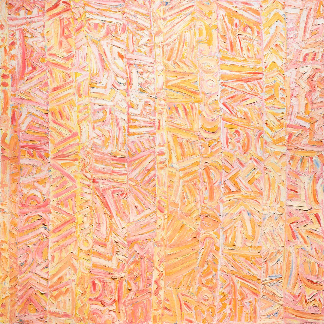 Pahr-Iversen, Kjell — "Det nye Jerusalem" 1989 — Kunst/Maleri — Blomqvist