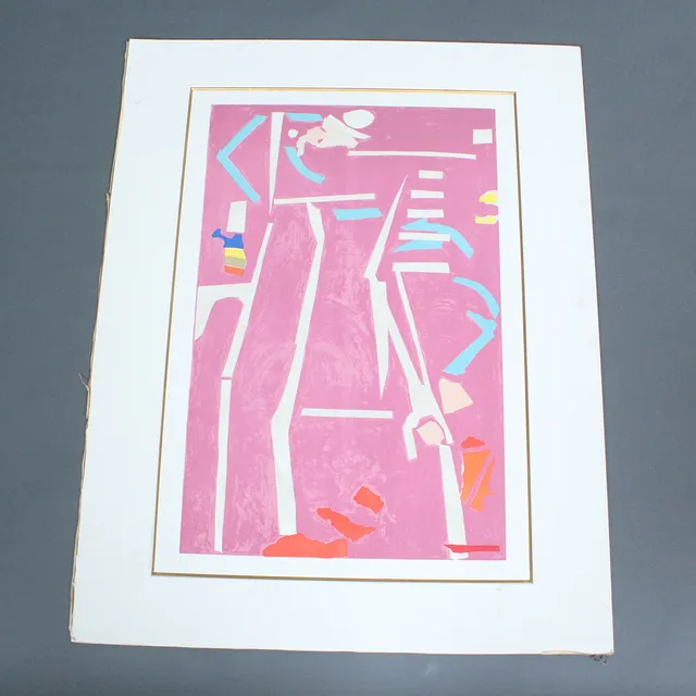 ANDRÉ LANSKOY (1902-1976). Farblithografie, '' Journal d'un fou '' signiert, E.A.
