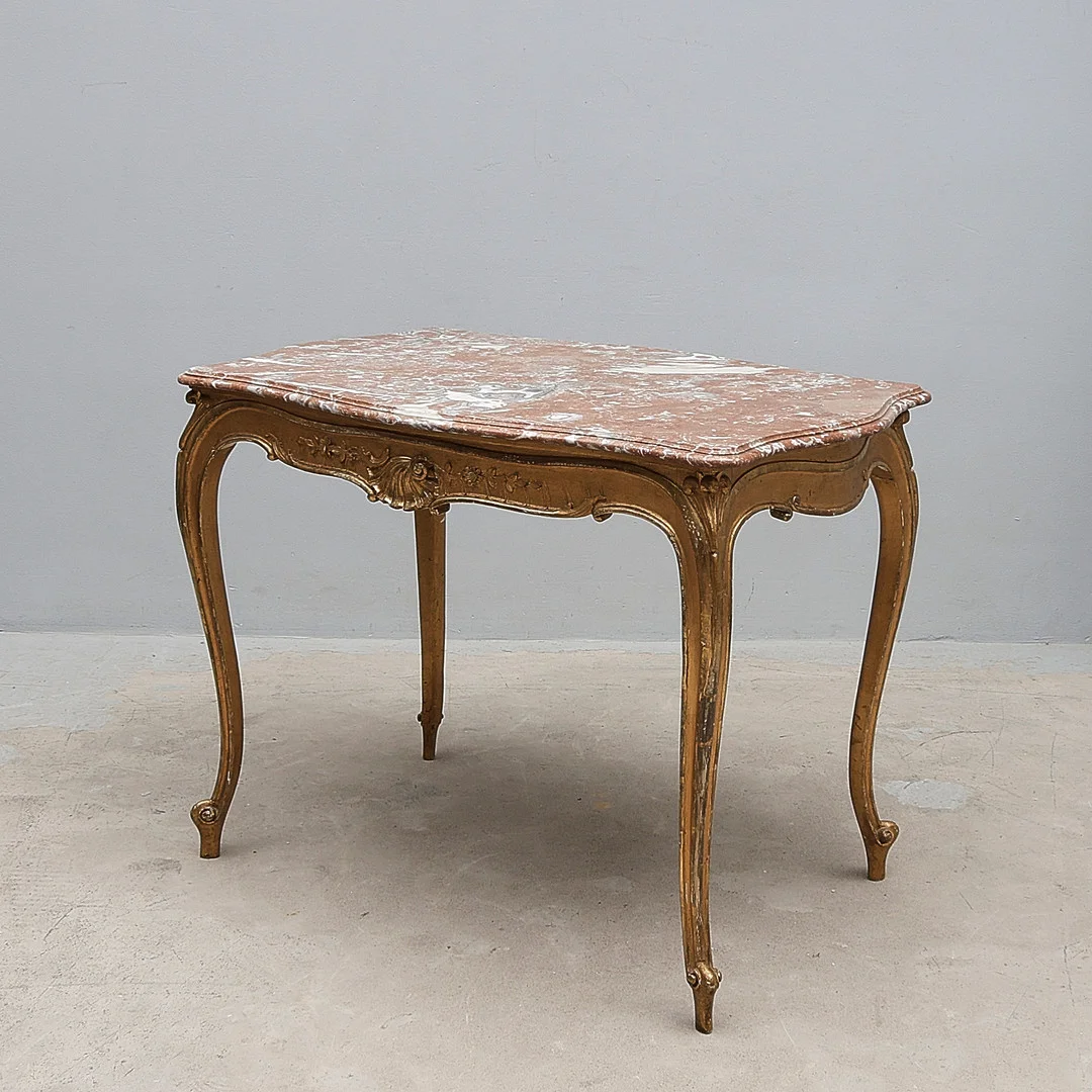 BORD med stenskiva, rokokostil. — Armchairs & Chairs — Metropol Auktioner