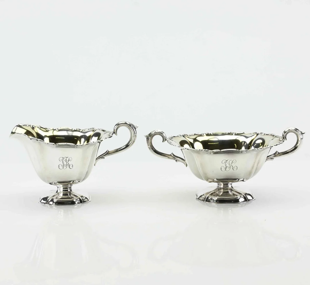 GRÄDDSNIPA och SOCKERSKÅL, silver 830, Finland, 1970. — Silver — Hälsinglands Auktionsverk