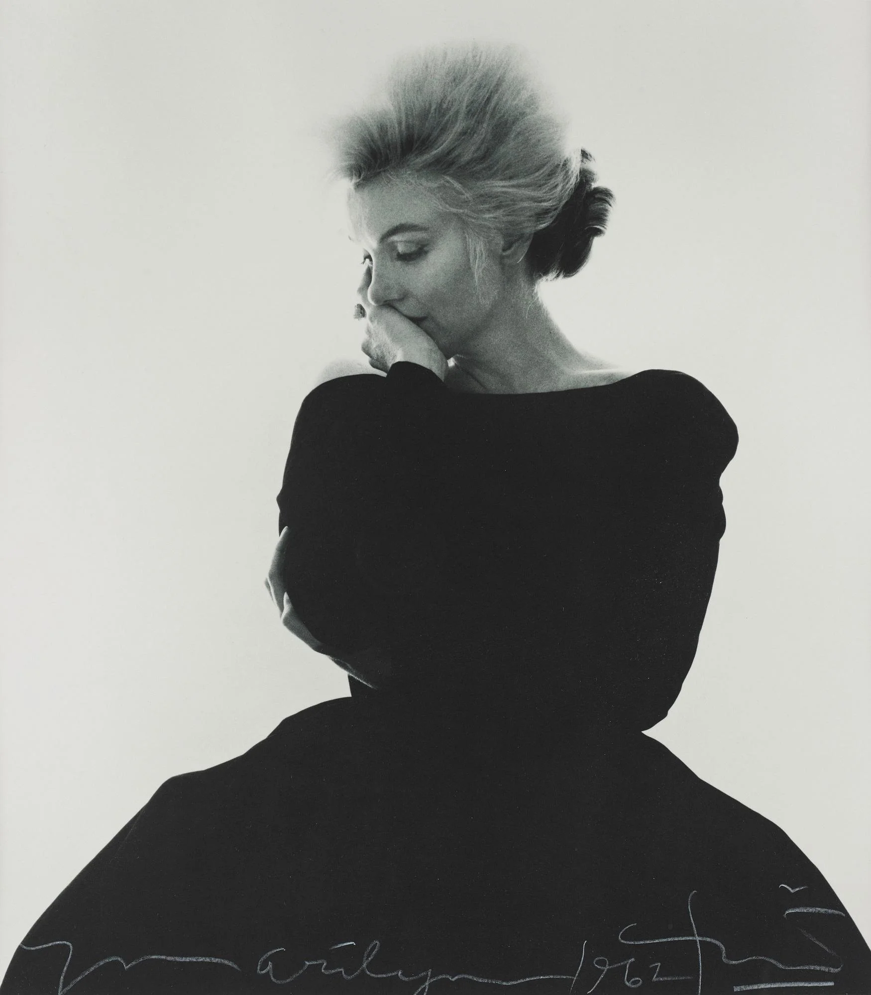 Bert Stern, "Marilyn Monroe in Dior (Vogue)", 1962. — Bukowskis