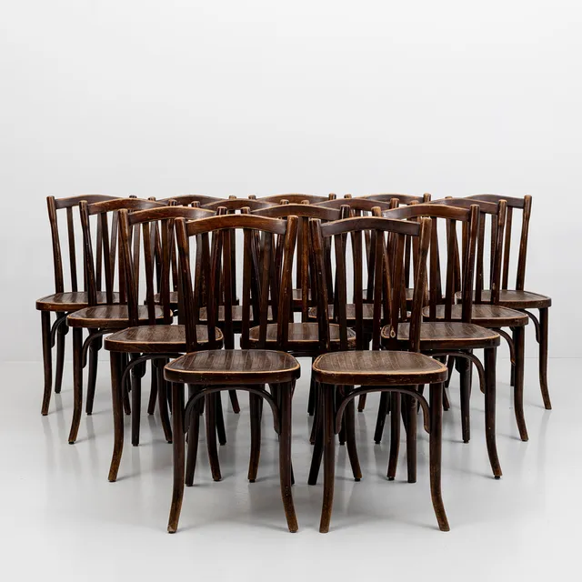 MICHAEL THONET. STOLAR, 14 st, böjträ, Thonet, 1920-tal, Tyskland.