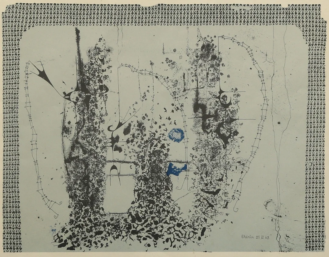 THEA EKSTRÖM. grafiskt blad, signerad i trycket. — Engravings & Prints — Gomér & Andersson Linköping