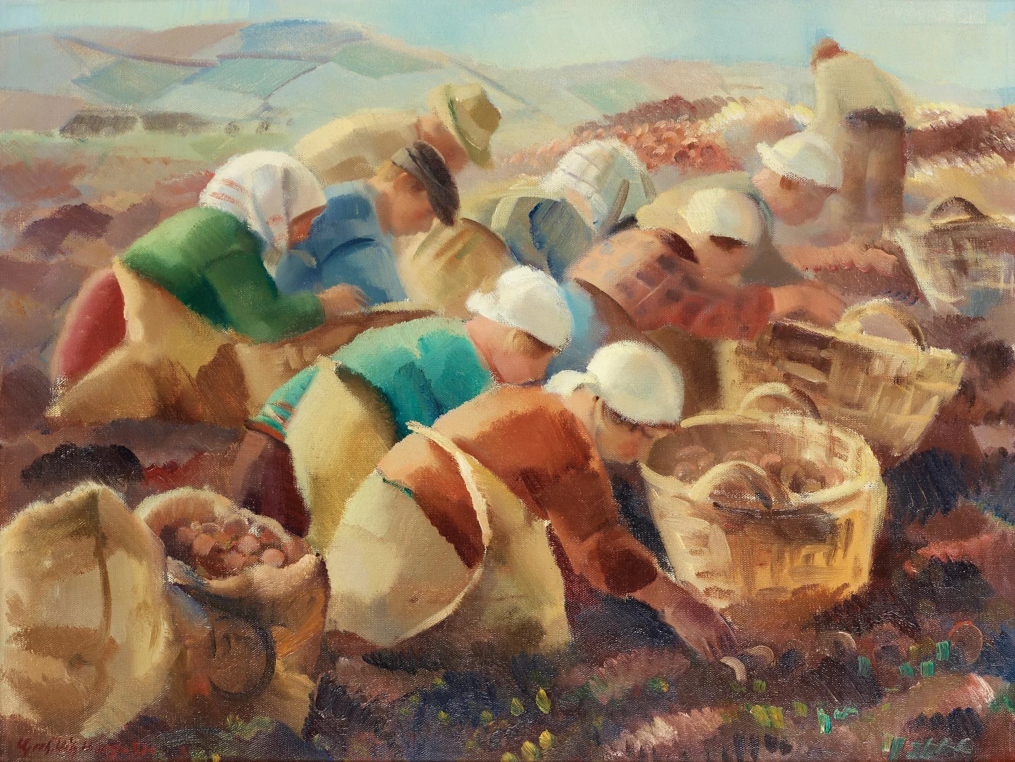 Gerhard Wihlborg, "Potatisplockare". — Bukowskis