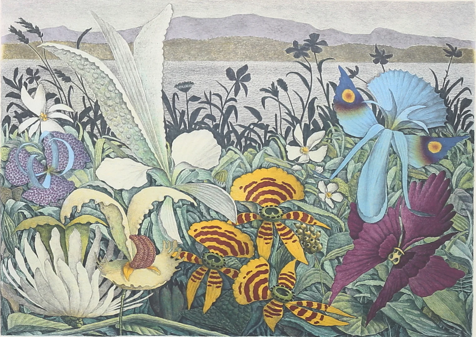 KARL AXEL PEHRSON. Färglitografi, signerad, daterad 77, numrerad 137/385. — Engravings & Prints — Växjö Auktionskammare