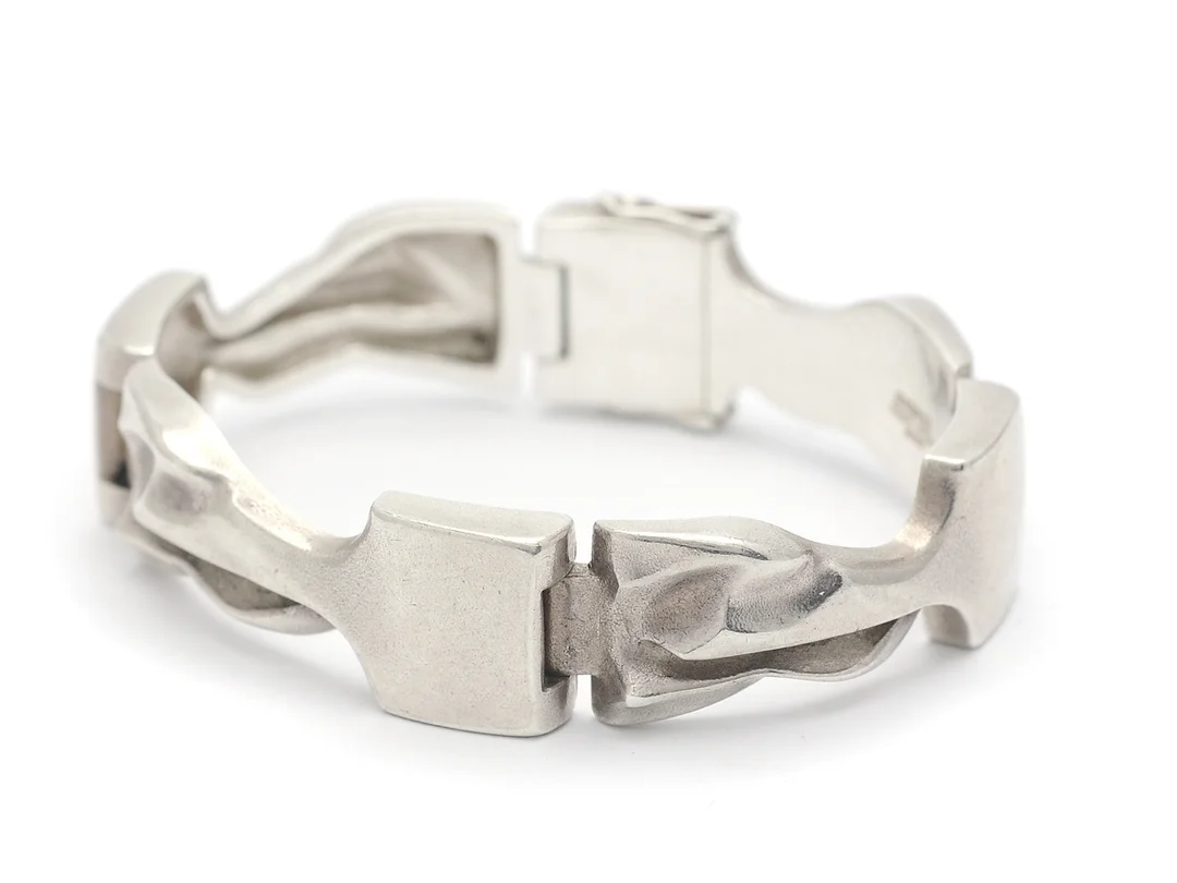 LAPPONIA, armband, sterlingsilver, Björn Weckström, Finland 1974, längd 17 cm, vikt 55,1 g. — Smycken/Armband — Kaplans