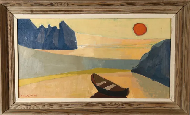 STURE WIKSTRÖM. olja på duk, signerad.