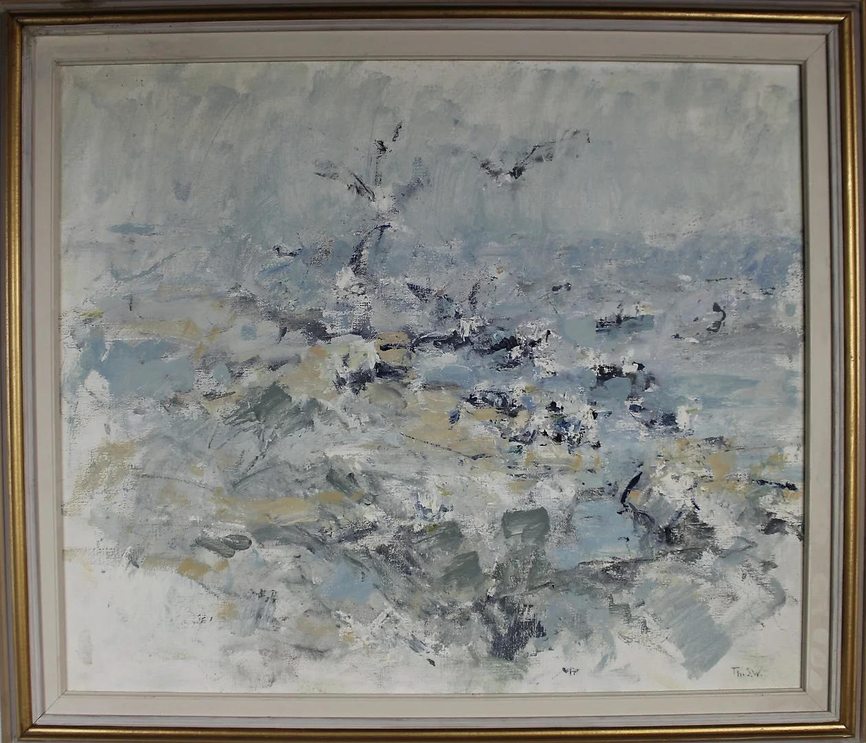 THURE WAHLSTRÖM. OLJA PÅ DUK Signerad "Frostenskär". — Paintings — Höörs Auktionshall