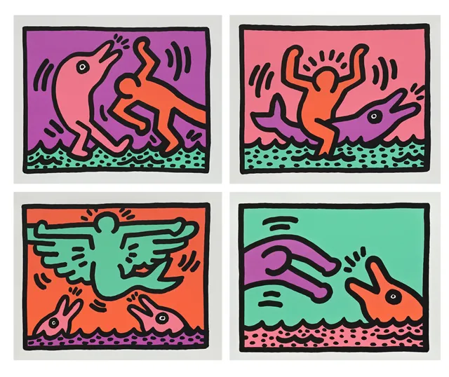 Haring, Keith — "Pop Shop V" 1989
