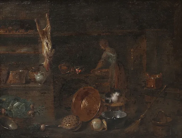 OKÄND KONSTNÄR. olja på duk, troligen Italien, 1700-tal.