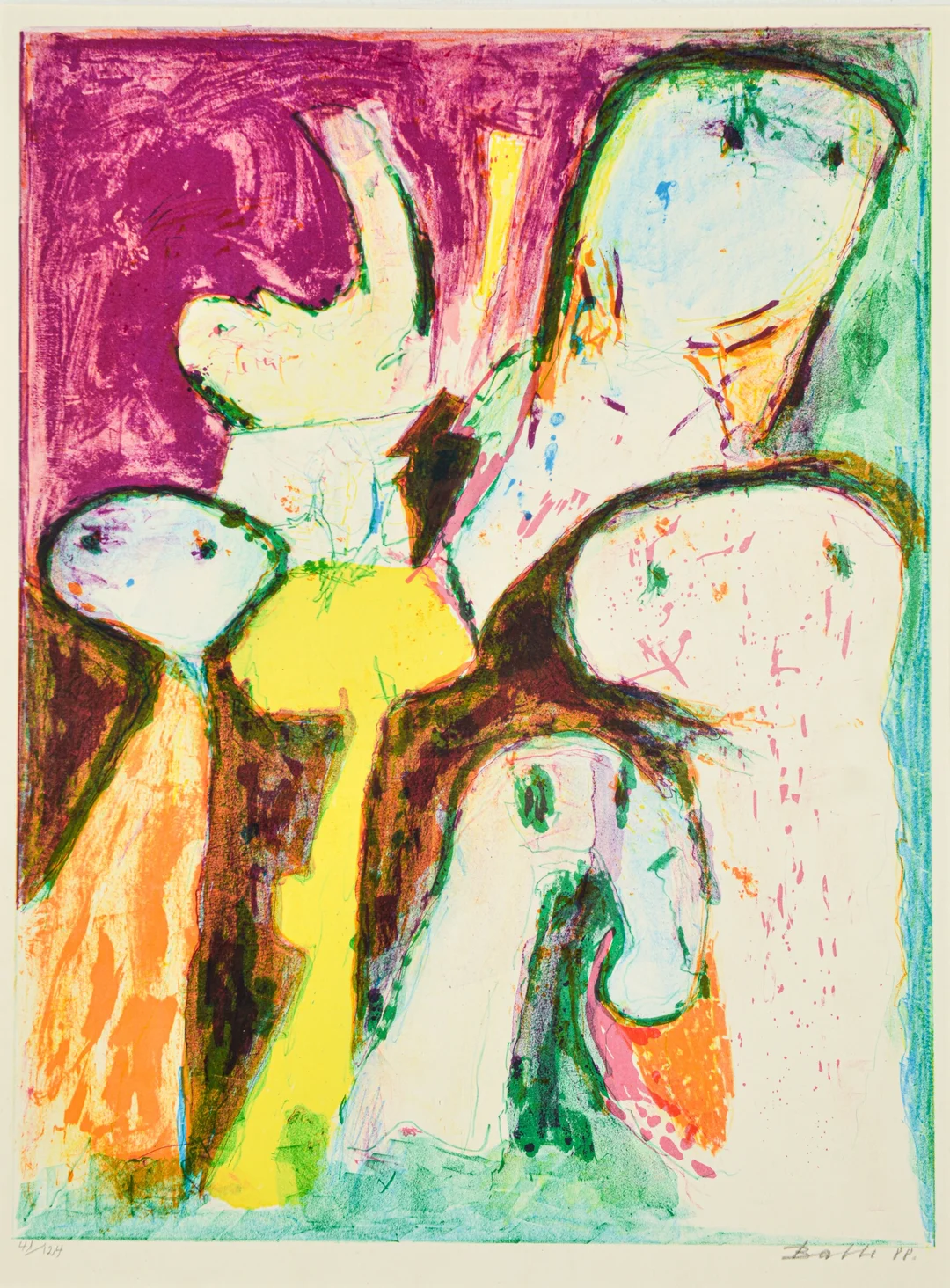 Mogens Balle. Composition, lithography (cd) — Paintings and sculptures/Prints and photography — Lauritz