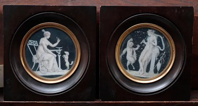 ATTRIBUTED TO PIAT SAUVAGE. Classic scenes.