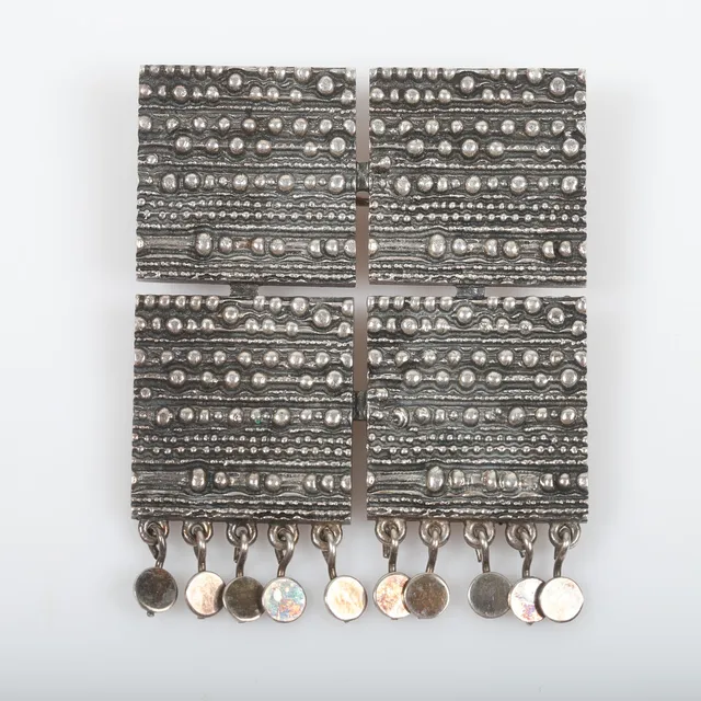 JORMA LAINE. Brosch, silver, Kultateollisuus, Åbo, Finland, 1971.