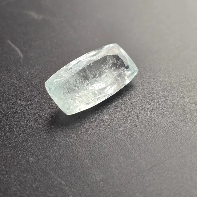 - 14.76ct Green Beryl, GFCO Swiss Certified.