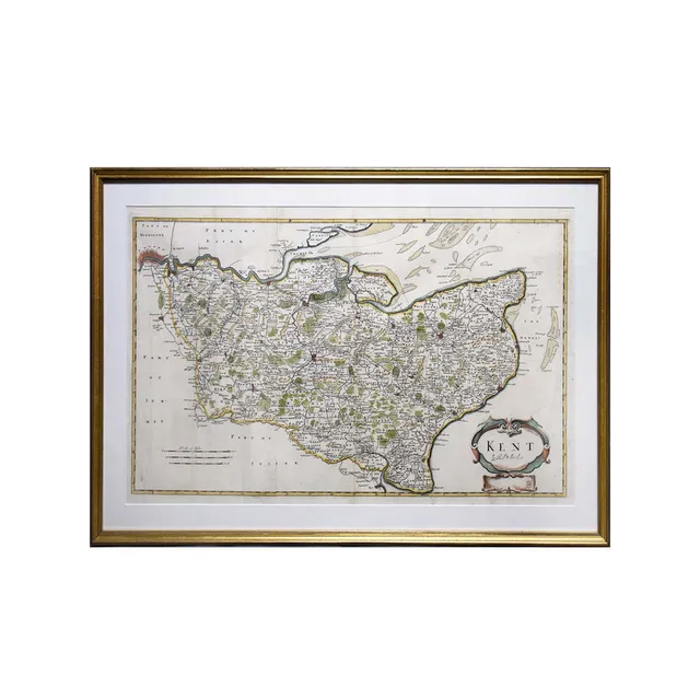 ROBERT MORDEN (1650-1703). KENT, A MAP.