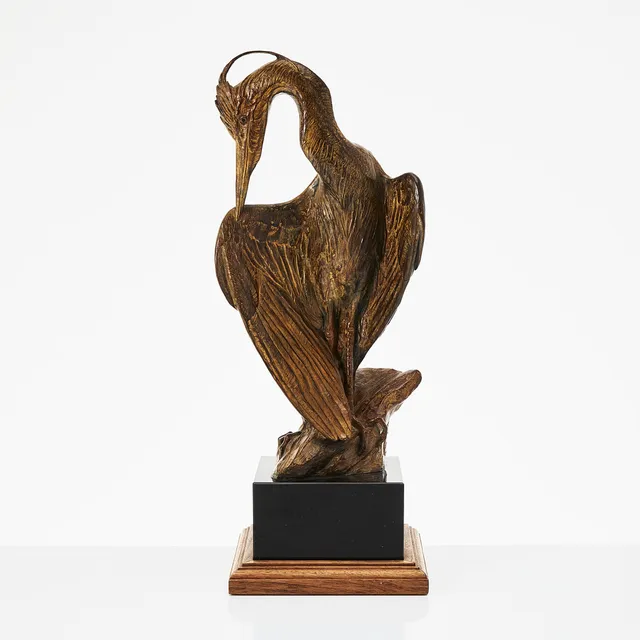 KENT ULLBERG. "Spring Plumage", skulptur, brons, på sockel, signerad Ullberg, gjutarstämpel.