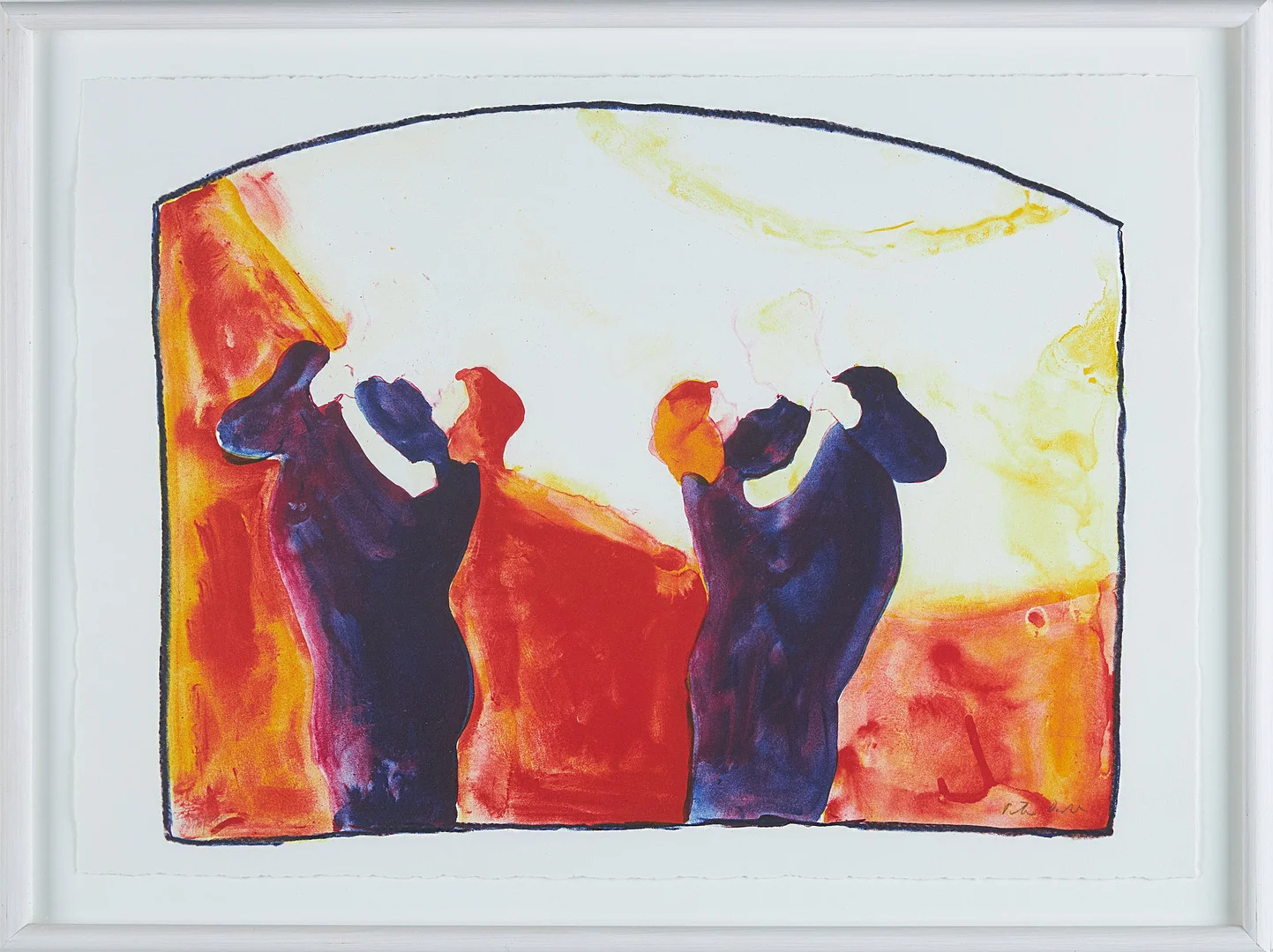 PETER DAHL (1934-2019). "Senare i danssalongen", färglitografi, ur mappen "Dansställe", signerad och numrerad 276/375. — Engravings & Prints — Stockholms Auktionsverk Sickla
