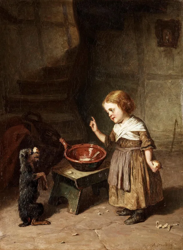 August Jernberg, Dressyr.