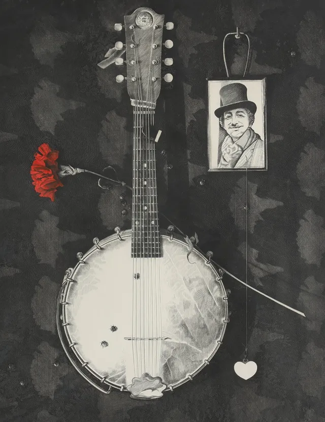 OLLE HANSPERS (1923-2012) komposition, litografi.