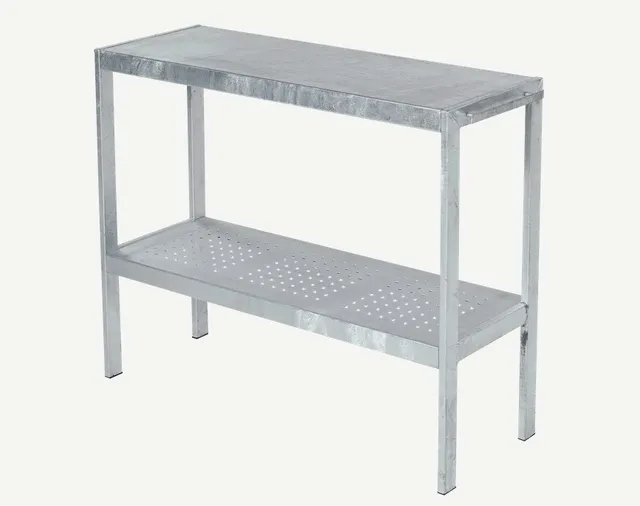 PLUS. Plant table. Hot-dip galvanized steel. 40 X 90 X 110 CM.
